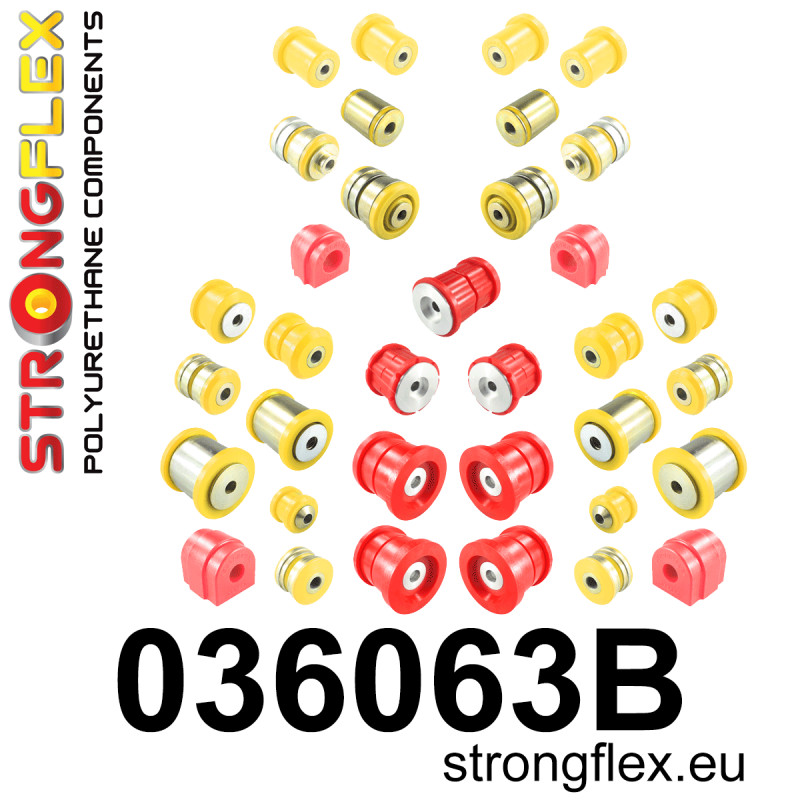 STRONGFLEX|036063B: Full suspension polyurethane bush kit BMW Seria 5 VI 09-17 F10/F11 F07 10-17 Touring