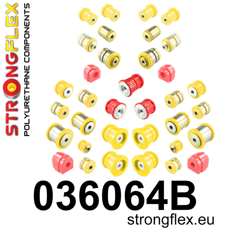 STRONGFLEX|036064B: Full suspension polyurethane bush kit BMW Seria 5 VI 09-17 F10/F11 F07 10-17 Sedan RWD 6 III