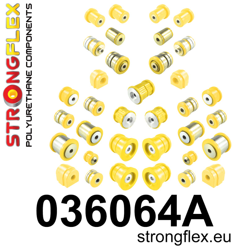 STRONGFLEX|036064A: Full suspension polyurethane bush kit SPORT BMW Seria 5 VI 09-17 F10/F11 F07 10-17 Sedan RWD 6