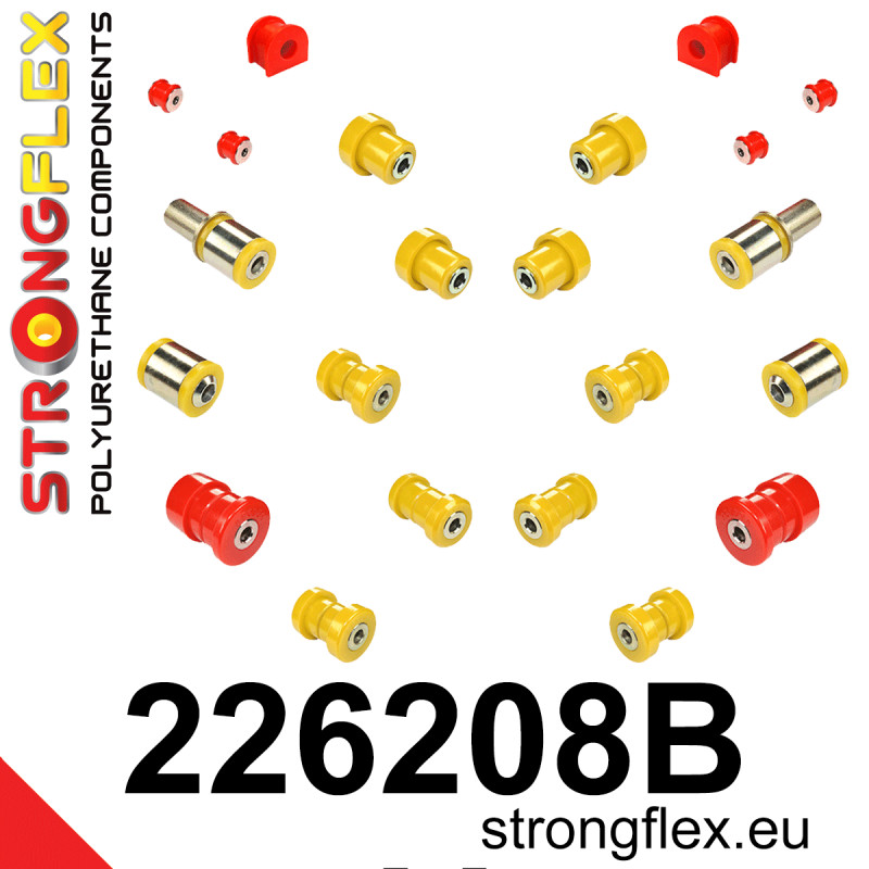 STRONGFLEX|226208B: Hinterradaufhängungssatz Audi A6/S6 RS6 C5 97-04 97-05 Quattro Allroad Volkswagen Passat V B5