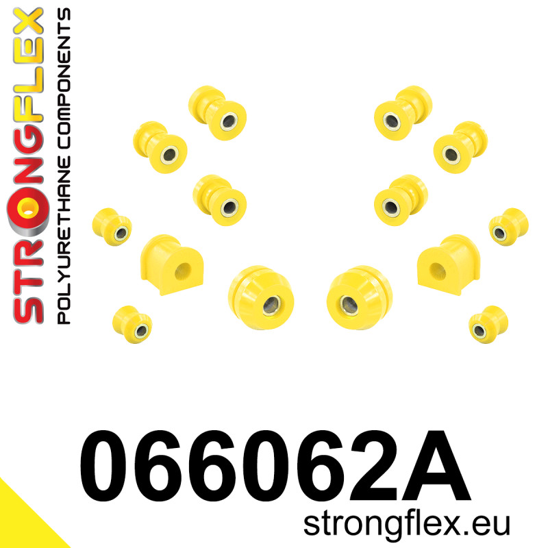 STRONGFLEX|066062A: Front suspension bush kit SPORT Fiat 125p 1300/1500 67-91 Polonez