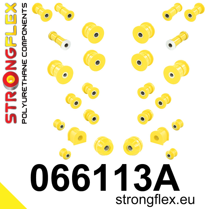 STRONGFLEX|066113A: Full suspension bush kit SPORT Fiat 125p 1300/1500 67-91 Polonez