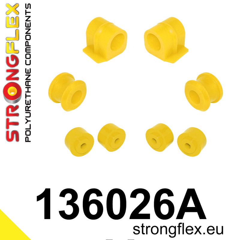 136026A - Zestaw poliuretanowy stabilizatora przedniego SPORT - Poliuretan strongflex.eu