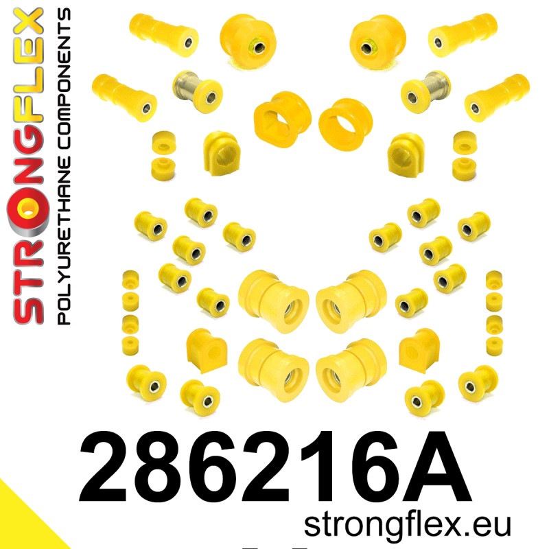 STRONGFLEX|286216A: Full suspension bush kit R32 AWD SPORT Nissan Skyline VIII 89-94 R32 AWD Cefiro 88-92