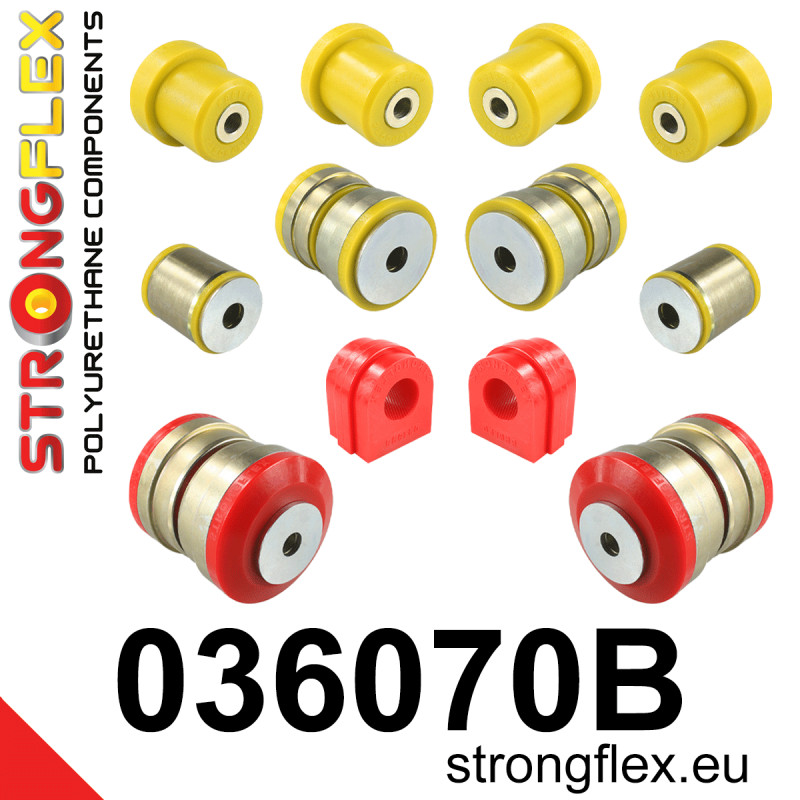 STRONGFLEX|036070B: Front suspension bush kit BMW X5 III 13-18 F15/F85 X6 II 14-19