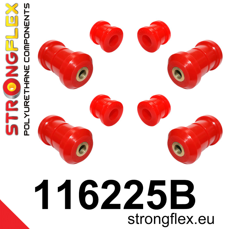 STRONGFLEX|116225B: Front suspension bush kit Mercedes SL R129 89-01 W201 82-94 190 Class E W124 84-97