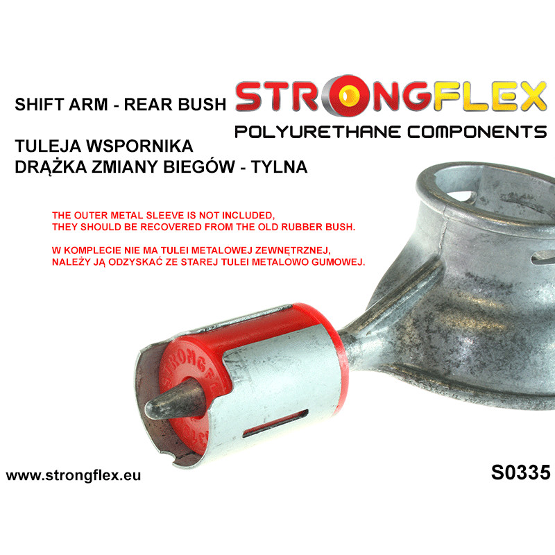 STRONGFLEX|031933A: Shift arm - rear bush SPORT BMW Seria 1 I 04-13 E81/E82 E87 E88 11-12 M1 Coupe II 11-19 F20 F21