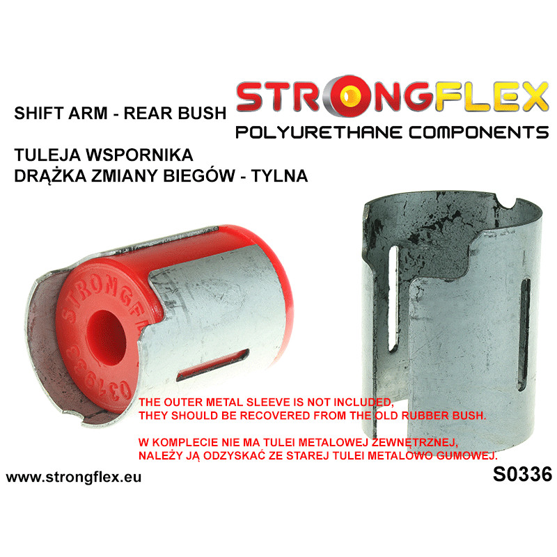 STRONGFLEX|031933A: Shift arm - rear bush SPORT BMW Seria 1 I 04-13 E81/E82 E87 E88 11-12 M1 Coupe II 11-19 F20 F21