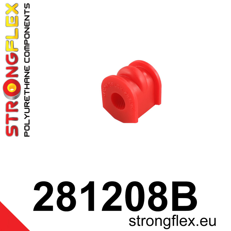 281208B - Rear Anti Roll Bar Bush 16mm - Polyurethane strongflex.eu