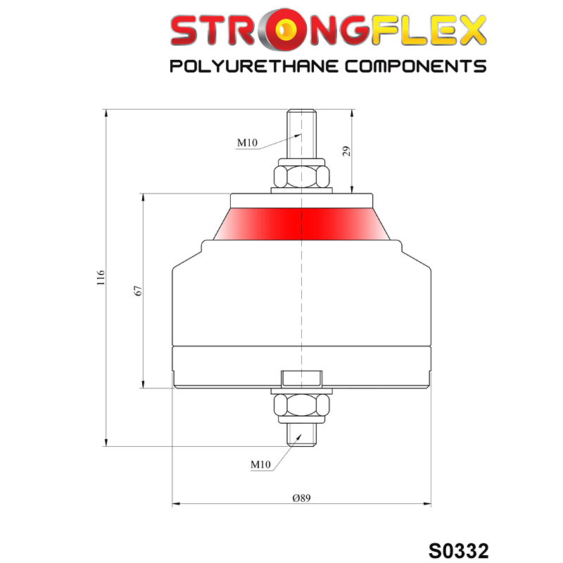 STRONGFLEX|031760B: Engine mount - swap Engine