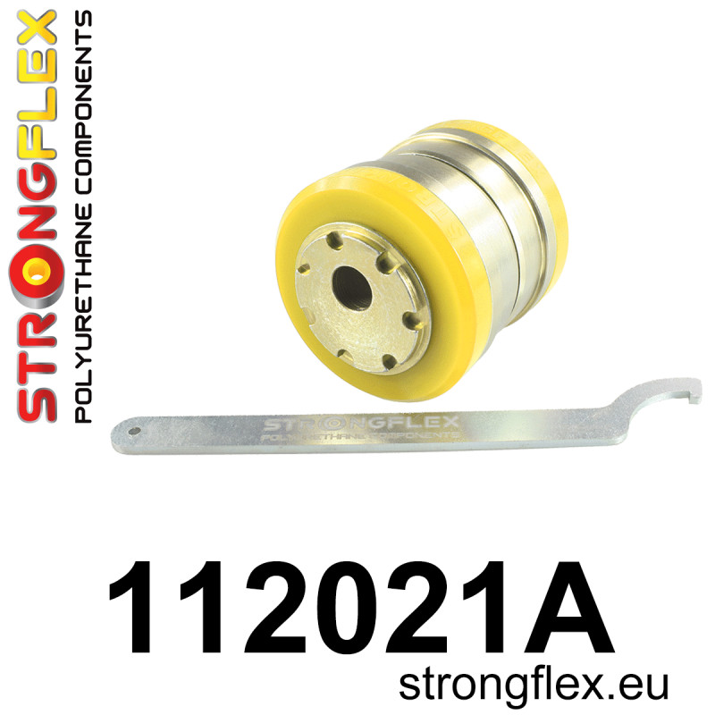 STRONGFLEX|112021A: Tuleja przedniego zawieszenia – tylna SPORT Mercedes CL C215 98-06 Klasa S W220 98-05 RWD SL