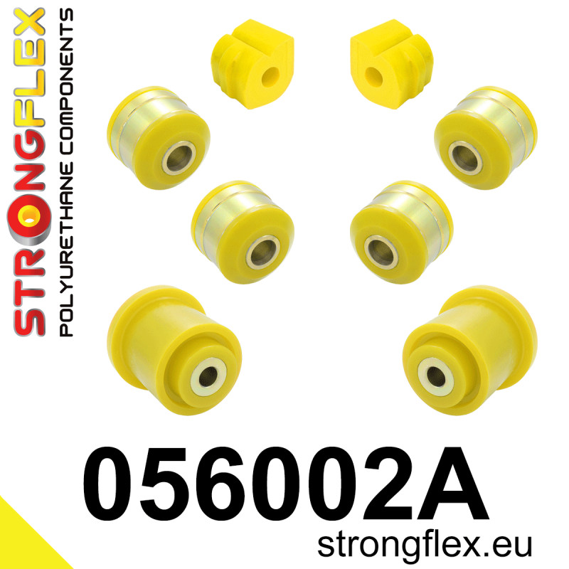 STRONGFLEX|056002A: Zestaw przedniego zawieszenia i tylnej belki SPORT Citroën C2 03-09 C3 I 02-12 FC/FN Peugeot