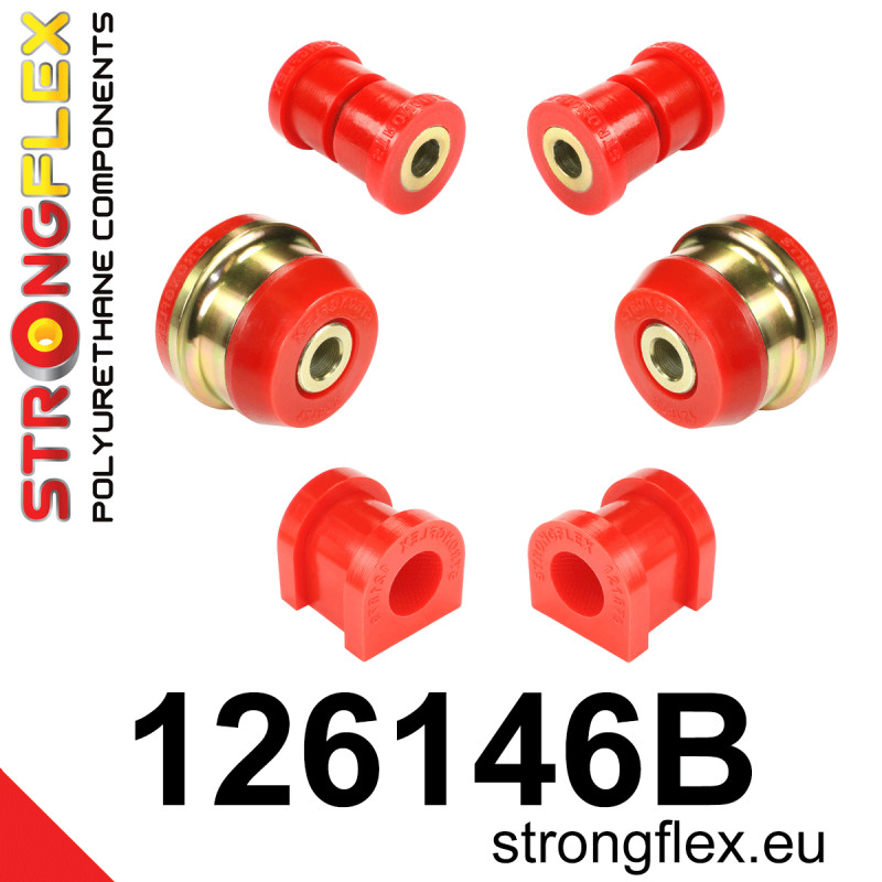 STRONGFLEX|126146B: Front suspension bush kit Citroën C-Crosser 07-12 C4 Aircross 12-17 Mitsubishi ASX I 10-21