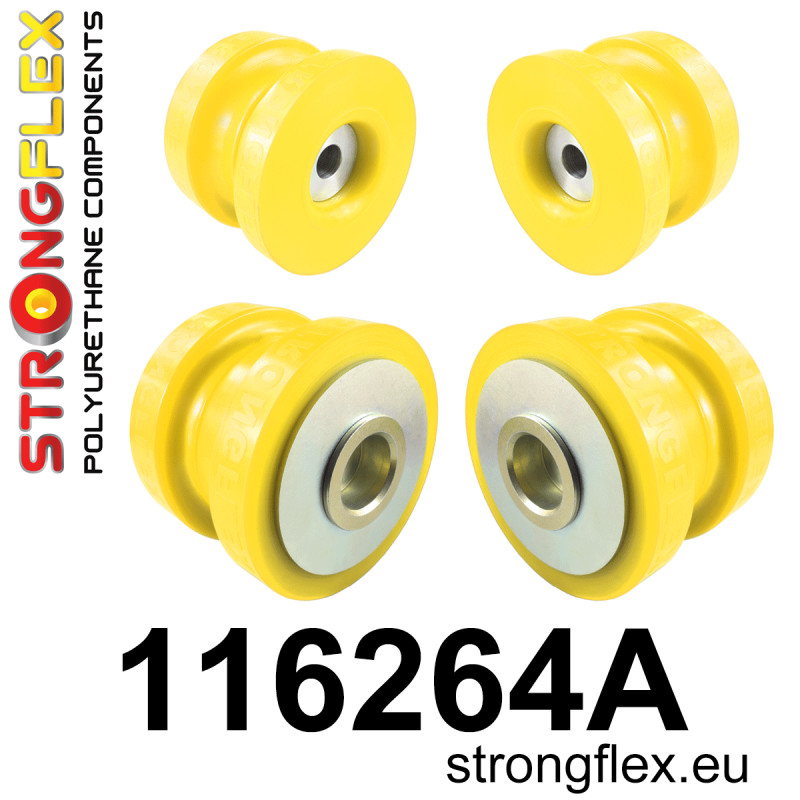 STRONGFLEX|116264A: Rear subframe bush kit SPORT Mercedes CL C216 06-14 RWD 4MATIC Class S W221