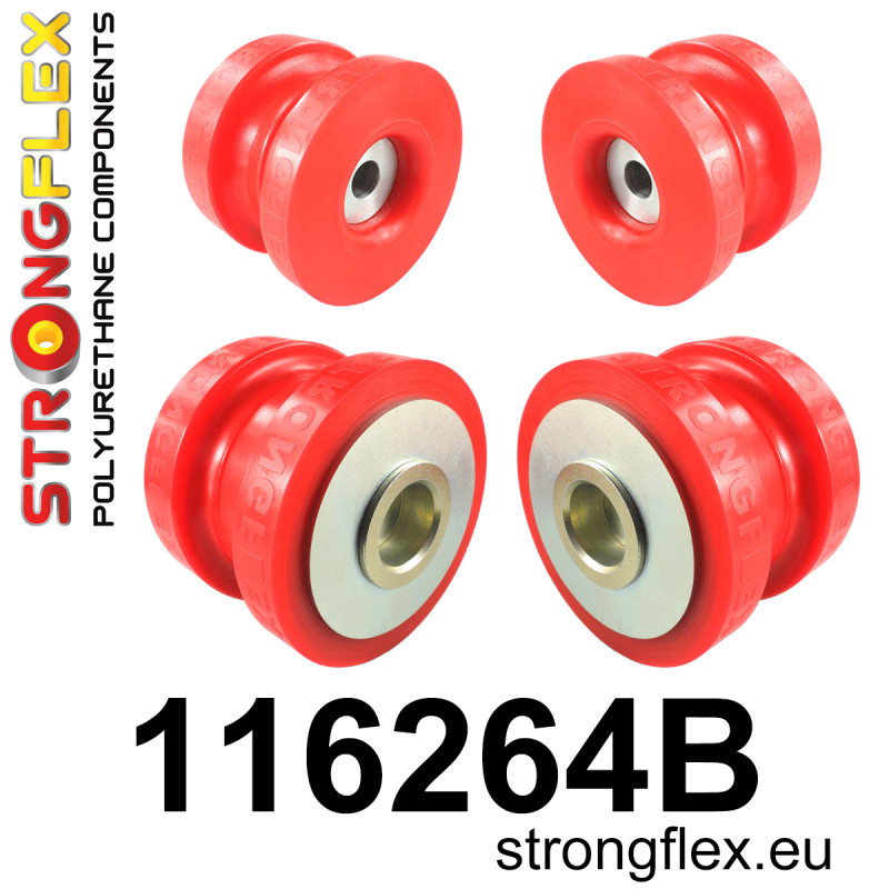 STRONGFLEX|116264B: Rear subframe bush kit Mercedes CL C216 06-14 RWD 4MATIC Class S W221