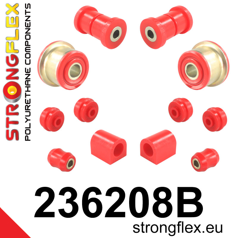 STRONGFLEX|236208B: Front suspension bush kit Volvo Seria 200 240 75-93 260