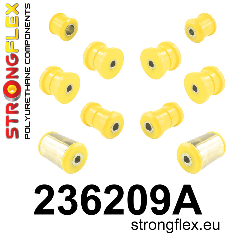 STRONGFLEX|236209A: Hinterachsbuchsen Satz SPORT Volvo serie 200 240 75-93 260