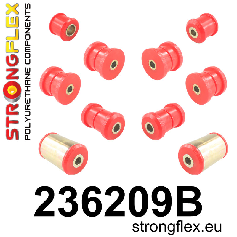 STRONGFLEX|236209B: Hinterachsbuchsen Satz Volvo serie 200 240 75-93 260