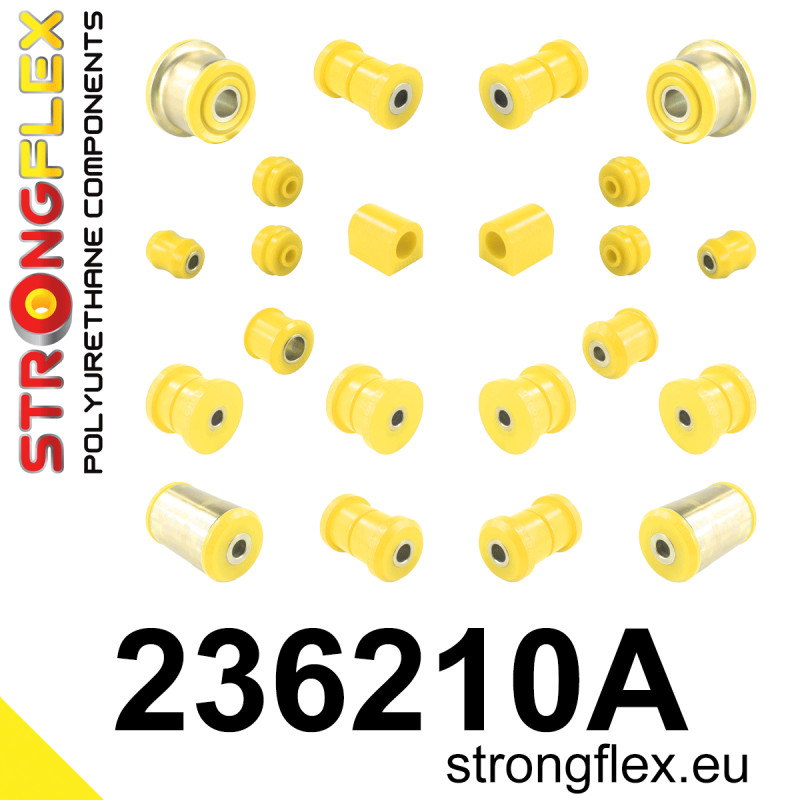 STRONGFLEX|236210A: Full Suspension bush kit SPORT Volvo Seria 200 240 75-93 260