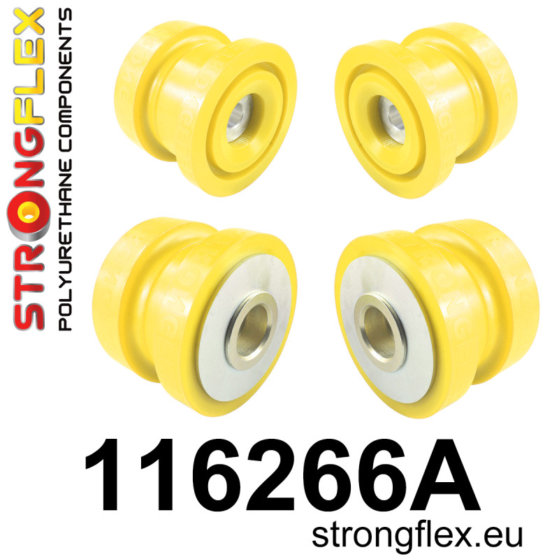 STRONGFLEX|116266A: Rear subframe bush kit SPORT Mercedes CL C215 98-06 Class S W220 98-05 RWD