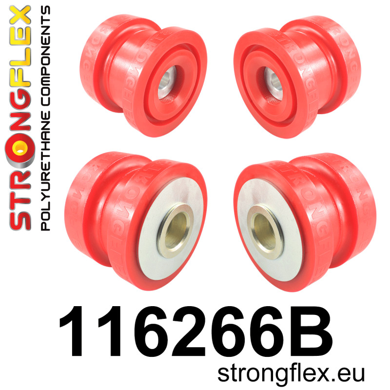 STRONGFLEX|116266B: Rear subframe bush kit Mercedes CL C215 98-06 Class S W220 98-05 RWD