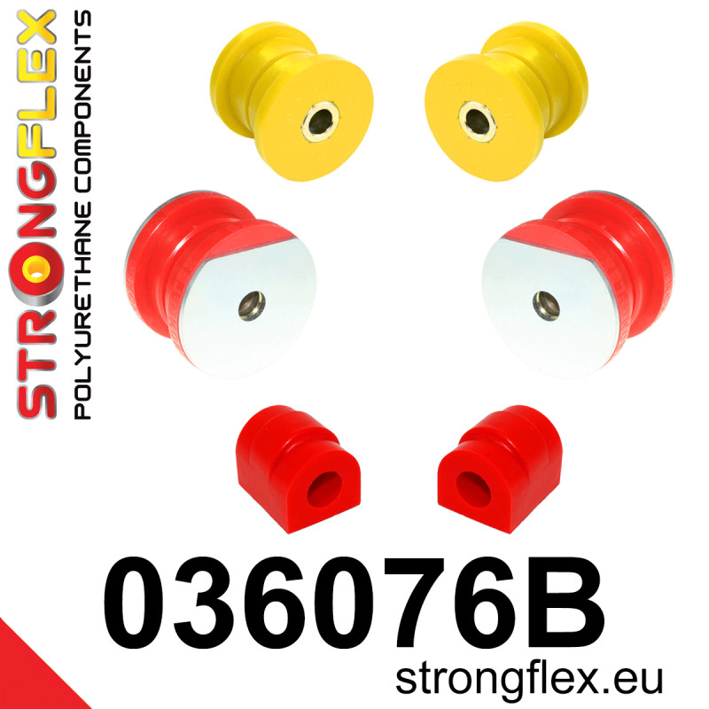 STRONGFLEX|036076B: Front suspension bush kit BMW Seria 5 II 81-88 E28 6 I 76-89 E24