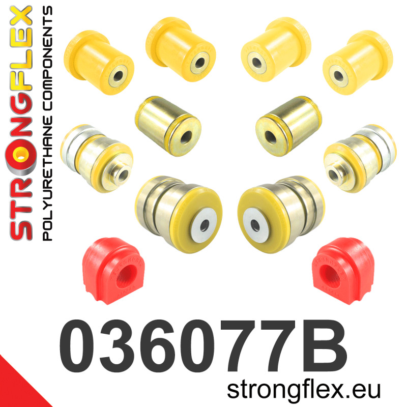 STRONGFLEX|036077B: Front suspension bush kit BMW Seria 5 VI 09-17 F10/F11 F07 GT RWD 7 V 08-15 F01