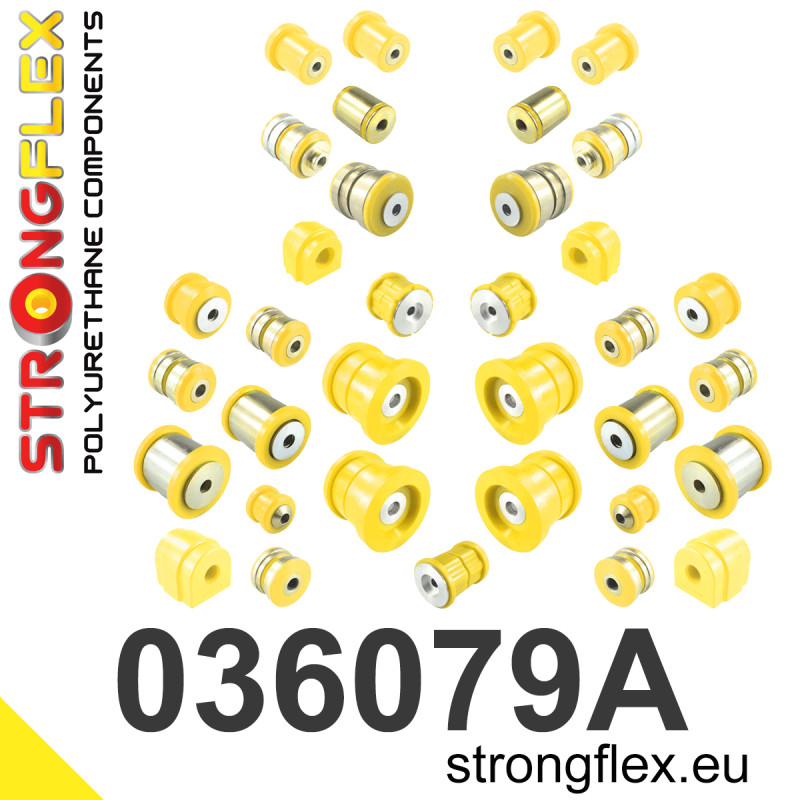 STRONGFLEX|036079A: Full suspension polyurethane bush kit SPORT BMW Seria 5 VI 09-17 F10/F11 F07 GT