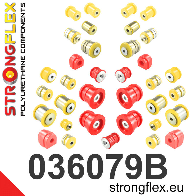 STRONGFLEX|036079B: Full suspension polyurethane bush kit BMW Seria 5 VI 09-17 F10/F11 F07 GT