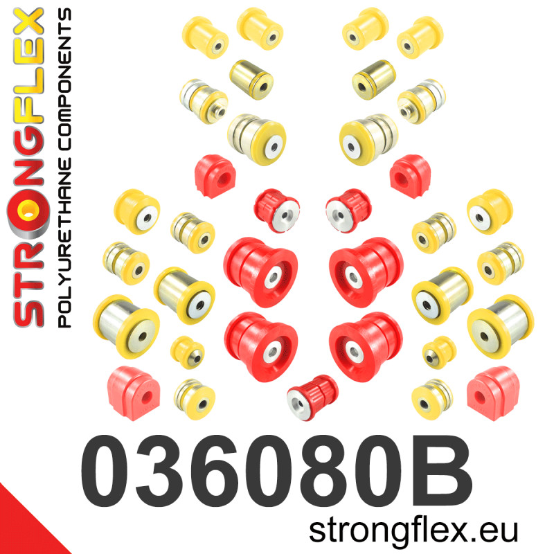 STRONGFLEX|036080B: Full suspension polyurethane bush kit BMW Seria 5 VI 09-17 F10/F11 F07 GT