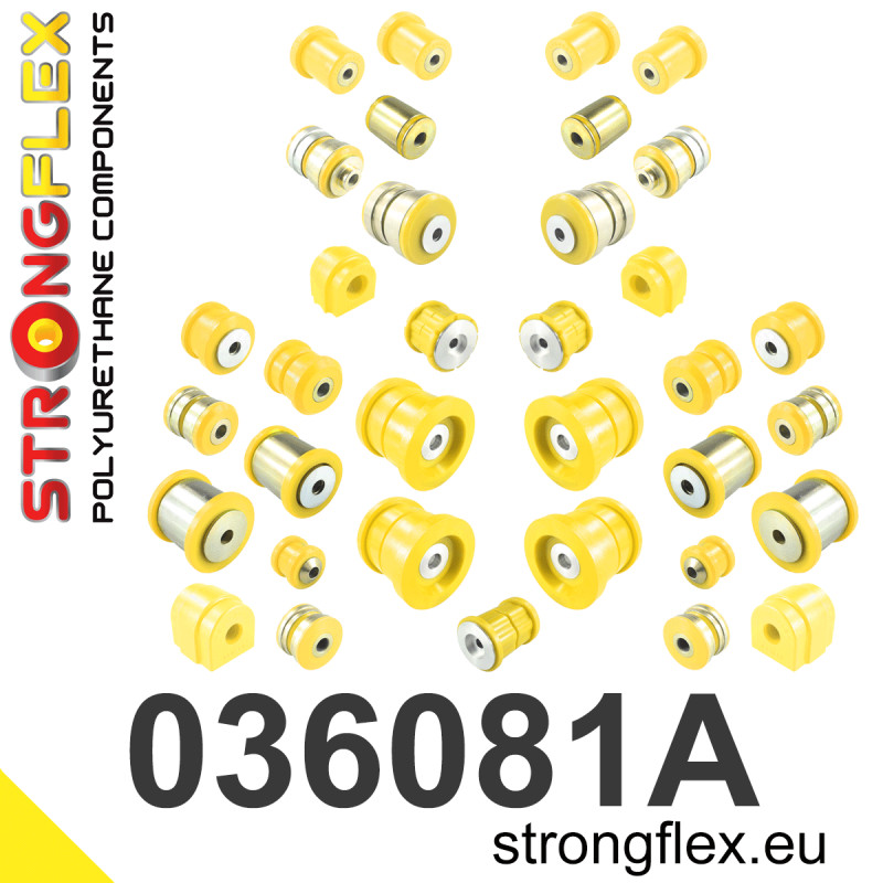 STRONGFLEX|036081A: Full suspension polyurethane bush kit SPORT BMW Seria 7 V 08-15 F01/F02