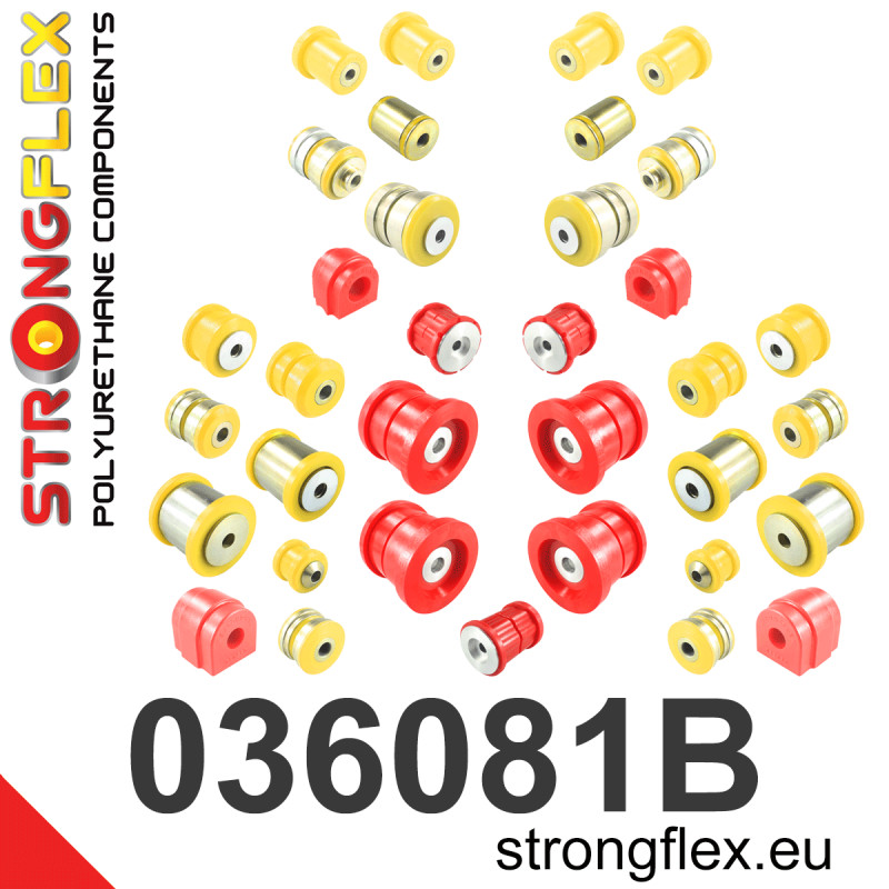 STRONGFLEX|036081B: Full suspension polyurethane bush kit BMW Seria 7 V 08-15 F01/F02