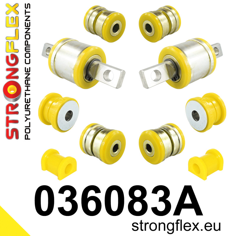 STRONGFLEX|036083A: Rear suspension bush kit SPORT BMW Seria 8 I 90-99