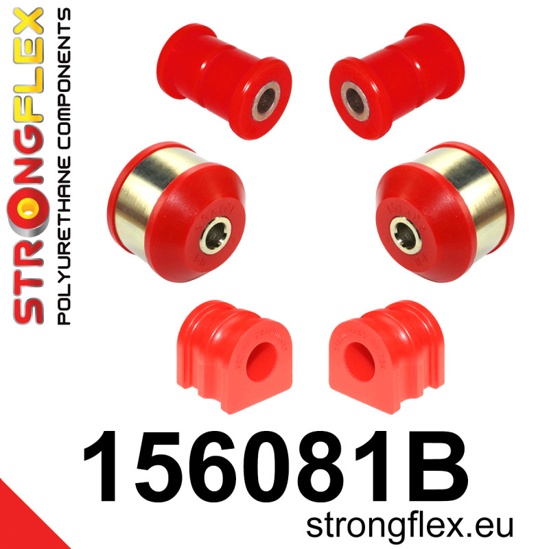 STRONGFLEX|156081B: Front suspension bush kit Nissan Micra III 02-10 K12 Note I 05-12 E11 Tiida/Latio Versa C11