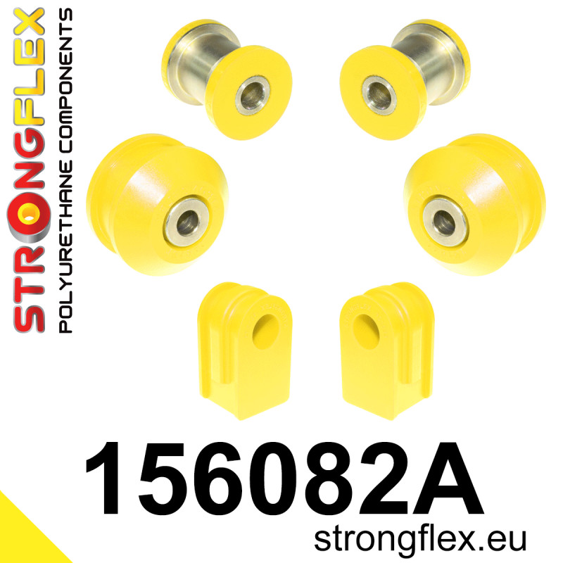 STRONGFLEX|156082A: Front suspension bush kit SPORT Renault Clio III 05-12