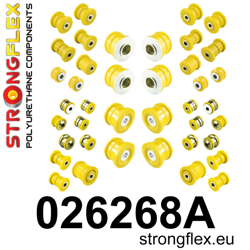 STRONGFLEX|026268A: Full suspension polyurethane bush kit SPORT Porsche Cayenne II 10-17 Volkswagen Touareg