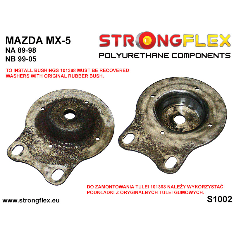 STRONGFLEX|101368A: Tuleja mocowania tylnego dyferencjału SPORT Mazda MX-5/Miata Roadster I 89-98 NA II 99-05