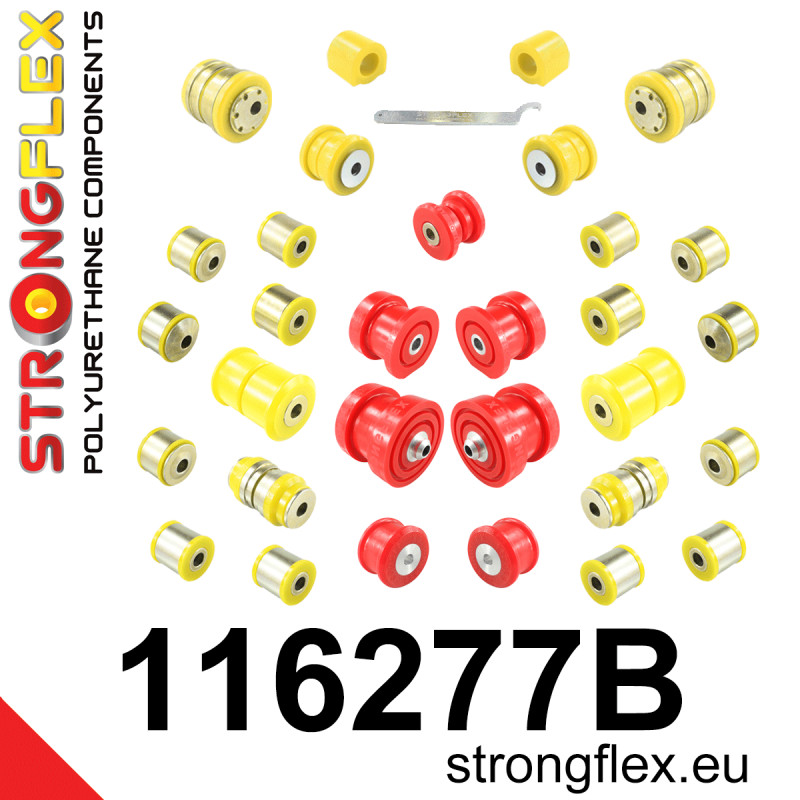 STRONGFLEX|116277B: Full suspension  polyurethane bush kit Mercedes GLK 08-15