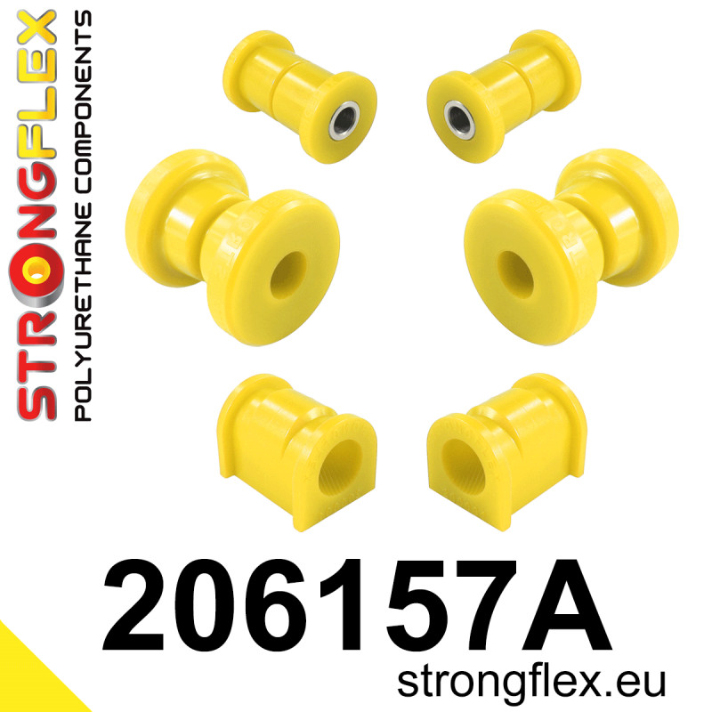 STRONGFLEX|206157A: Front suspension bush kit SPORT Suzuki Ignis I 00-05 FH II 04-08 MH Subaru Justy G3X 03-07 Wagon