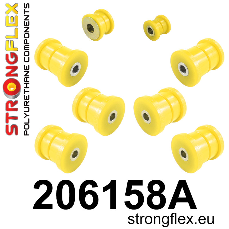 STRONGFLEX|206158A: Hinterachsbuchsen Satz SPORT Suzuki Ignis I 00-05 FH II 04-08 MH Subaru Justy G3X 03-07 Wagon R