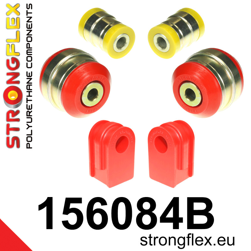 STRONGFLEX|156084B: Front suspension bush kit Renault Scenic II 03-09 Grand I Mégane 02-12 04-09 RS R26