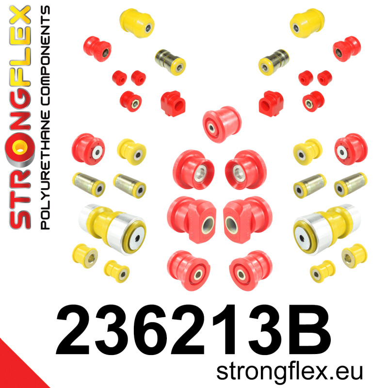 STRONGFLEX|236213B: Full suspension bush kit Volvo Seria 700 760 81-92 multilink 780 86-91 900 960 I 90-94 multilink