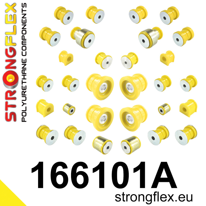 STRONGFLEX|166101A: Full suspension polyurethane bush kit SPORT Maserati Grancabrio 10-19 Granturismo 07-19