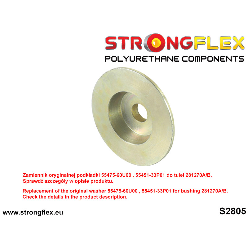 STRONGFLEX|286088B: Rear beam mounting bush kit RWD Nissan 300ZX 90-96 Z32 S-chassis 180SX/200SX 240SX Silvia V