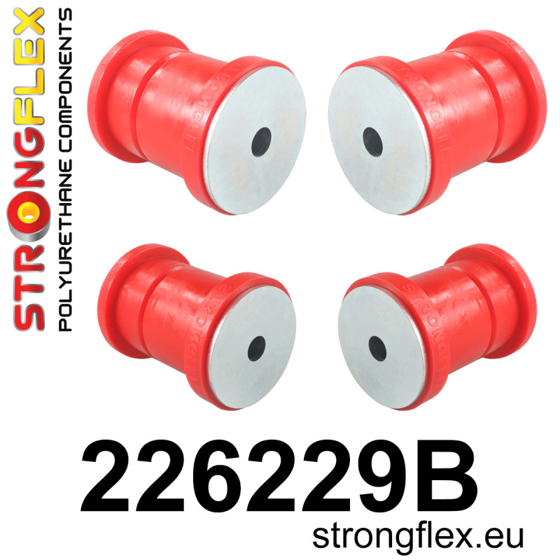 STRONGFLEX|226229B: Rear subframe bush kit - after 29.05.2012 Audi A3/S3 RS3 III 13-21 8V 15-21 Quattro A1 S1 I