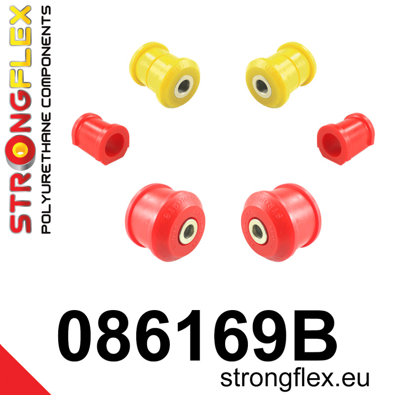 STRONGFLEX|086169B: Polyurethan Buchsensatz Vorderachse Acura RSX 01-06 DC5 Honda Civic VII EU/ES EP EM EV EP3 Type