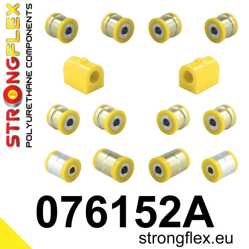 STRONGFLEX|076152A: Rear suspension bush kit SPORT Ford Mondeo MK IV 07-14 S-Max I 06-14 Galaxy II 06-15 Volvo S60