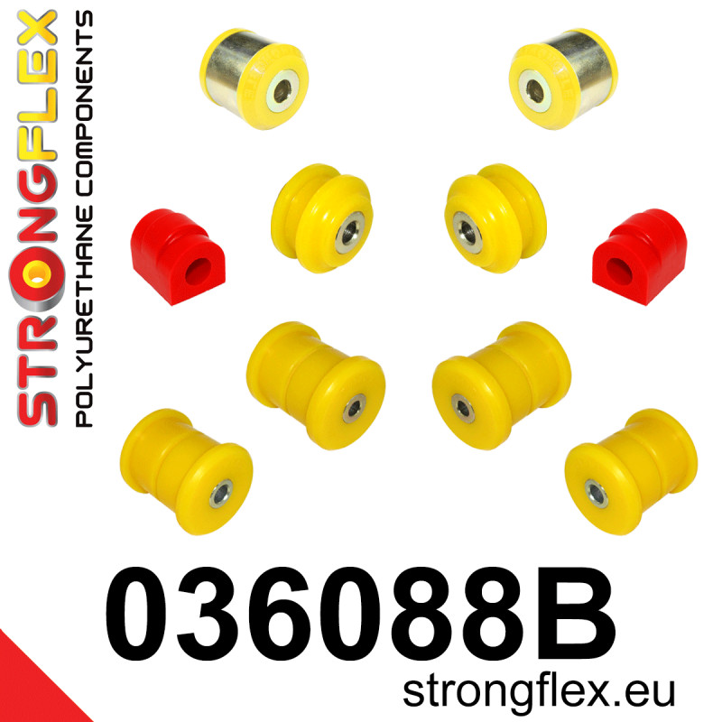 STRONGFLEX|036088B: Rear suspension bush kit BMW Seria 7 III 94-01