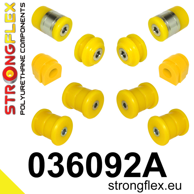 STRONGFLEX|036092A: Rear suspension bush kit SPORT BMW Seria 5 V 03-10 E60/E61 Sedan RWD xi xd Touring 7 IV 01-08