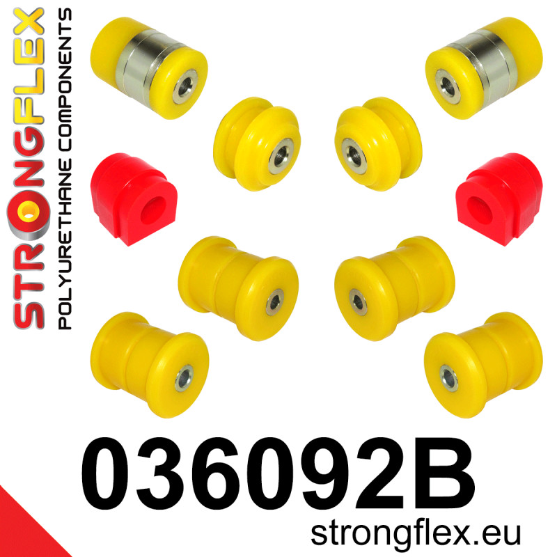 STRONGFLEX|036092B: Rear suspension bush kit BMW Seria 5 V 03-10 E60/E61 Sedan RWD xi xd Touring 7 IV 01-08 E65 E66